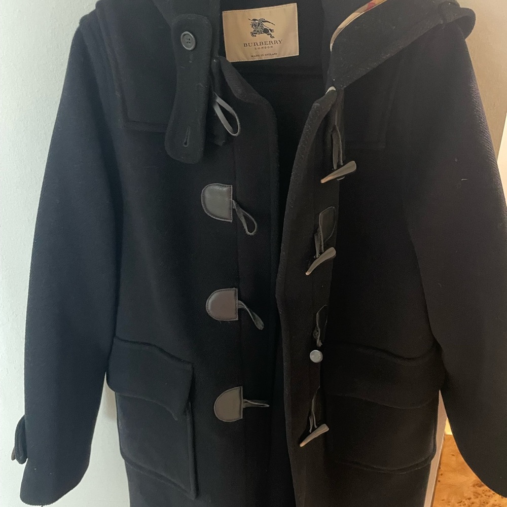 Burberry Black Toggle Women's Coat